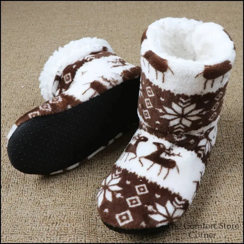 Snuggle Up in Christmas Elk Boots for Warm Holidays