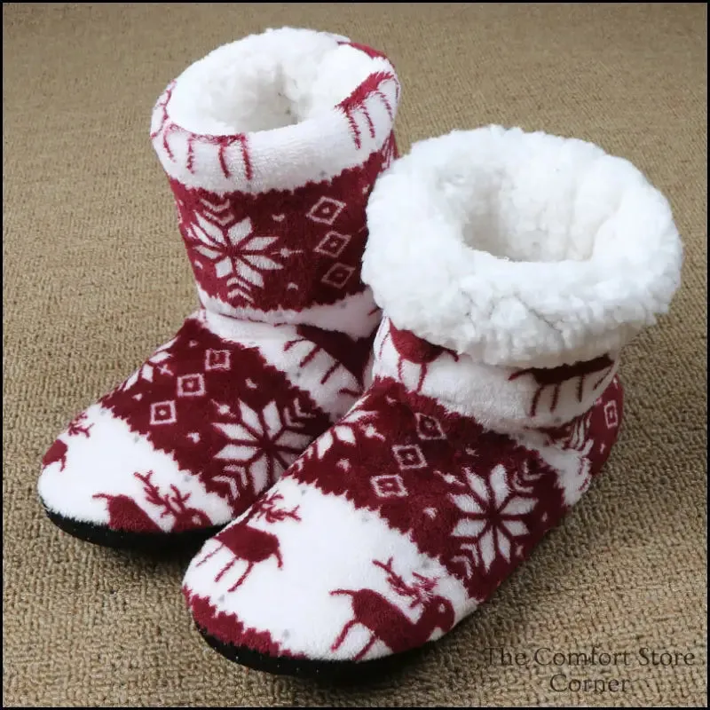 Snuggle Up in Christmas Elk Boots for Warm Holidays