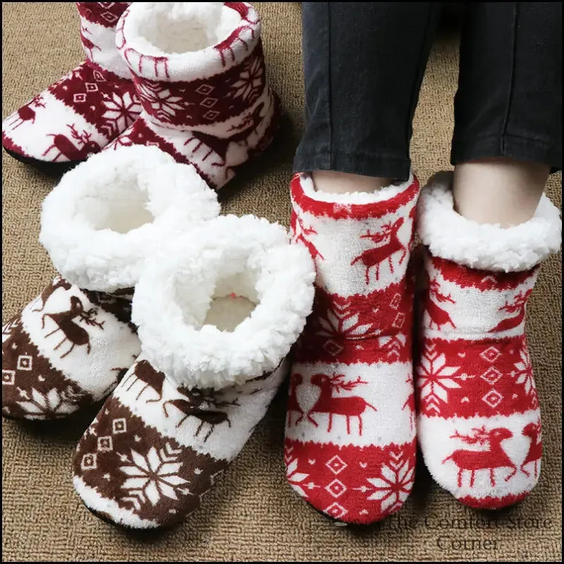 Snuggle Up in Christmas Elk Boots for Warm Holidays