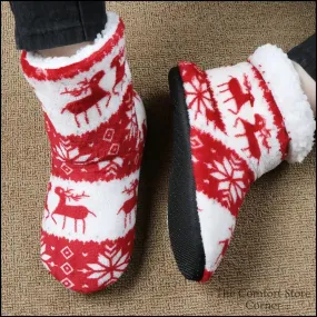 Snuggle Up in Christmas Elk Boots for Warm Holidays