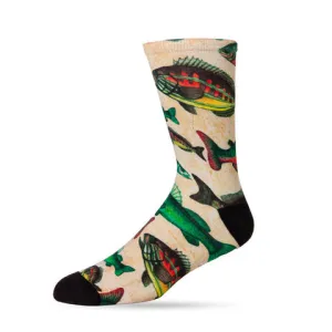 Something Fishy Men's Bamboo Crew Socks