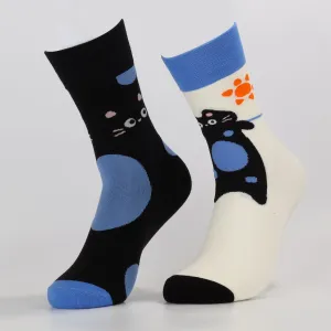 Spotted Black Cat Socks