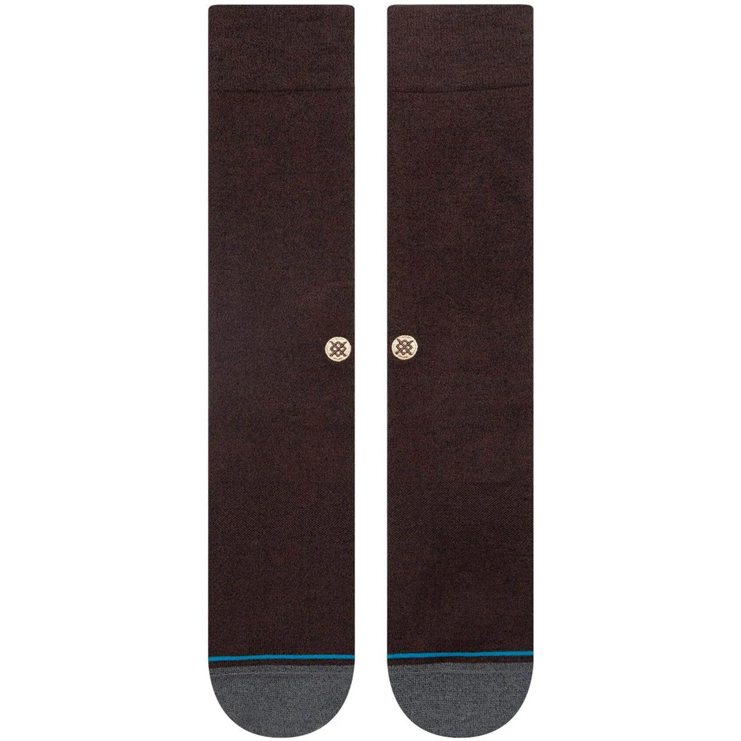 Stance Draper Over Calf Dress Socks - Brown