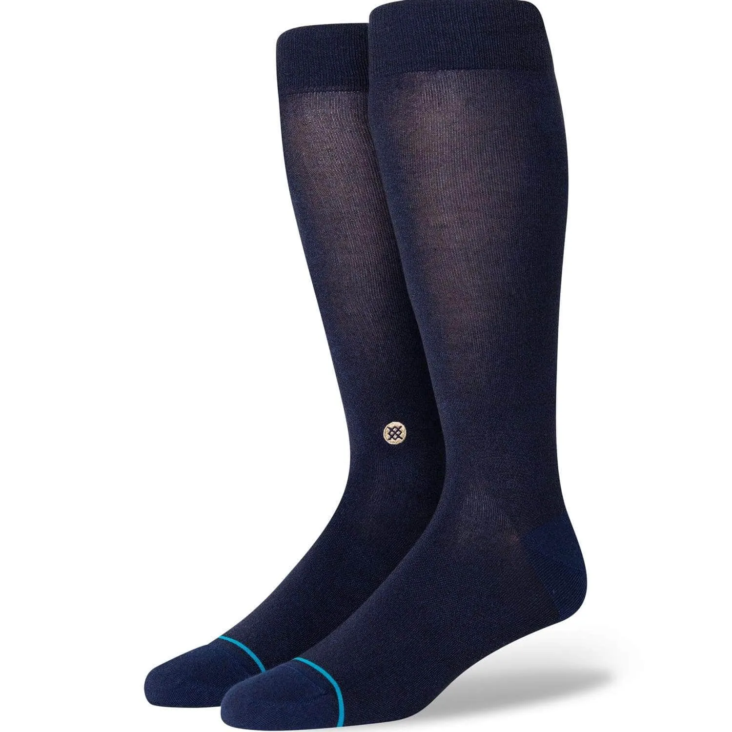 Stance Draper Over Calf Dress Socks - Navy