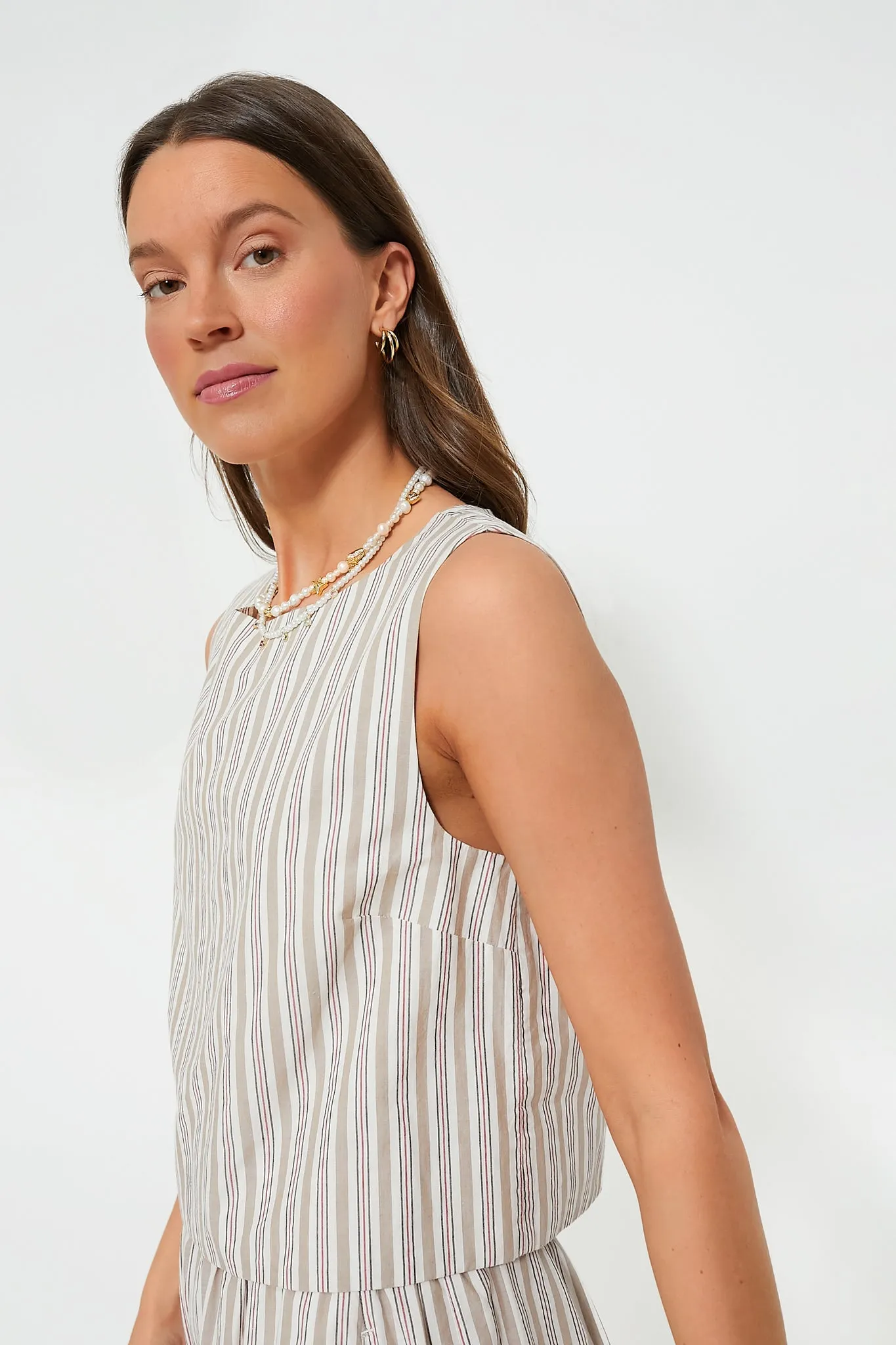 Stripe Mabel Top