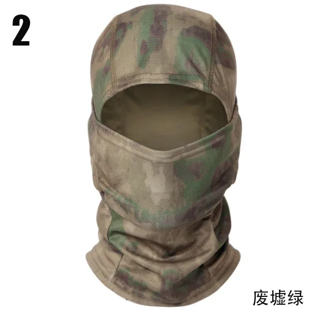 Tactical Camouflage Balaclava Full Face Mask Wargame CP Military Hat Hunting Bicycle Cycling Army Multicam Bandana Neck Gaiter