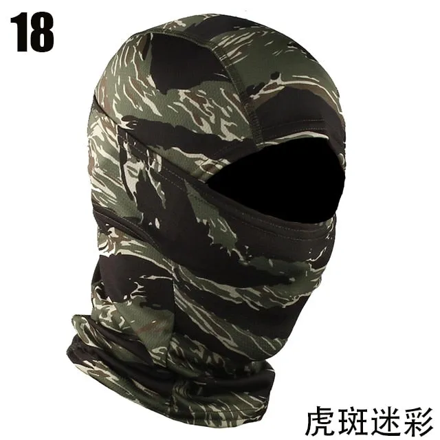 Tactical Camouflage Balaclava Full Face Mask Wargame CP Military Hat Hunting Bicycle Cycling Army Multicam Bandana Neck Gaiter