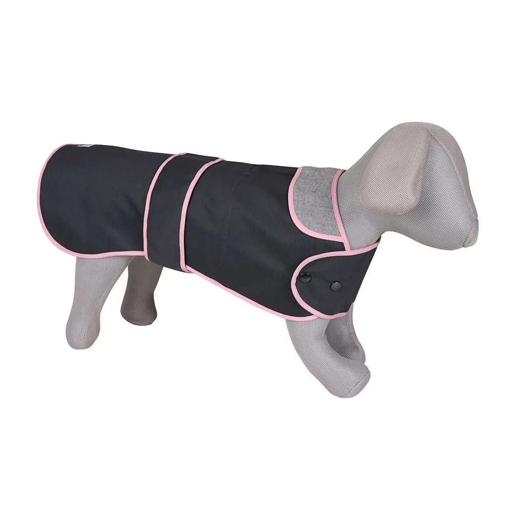 'The Melody' Grey & Pink Luxury Dog Coat