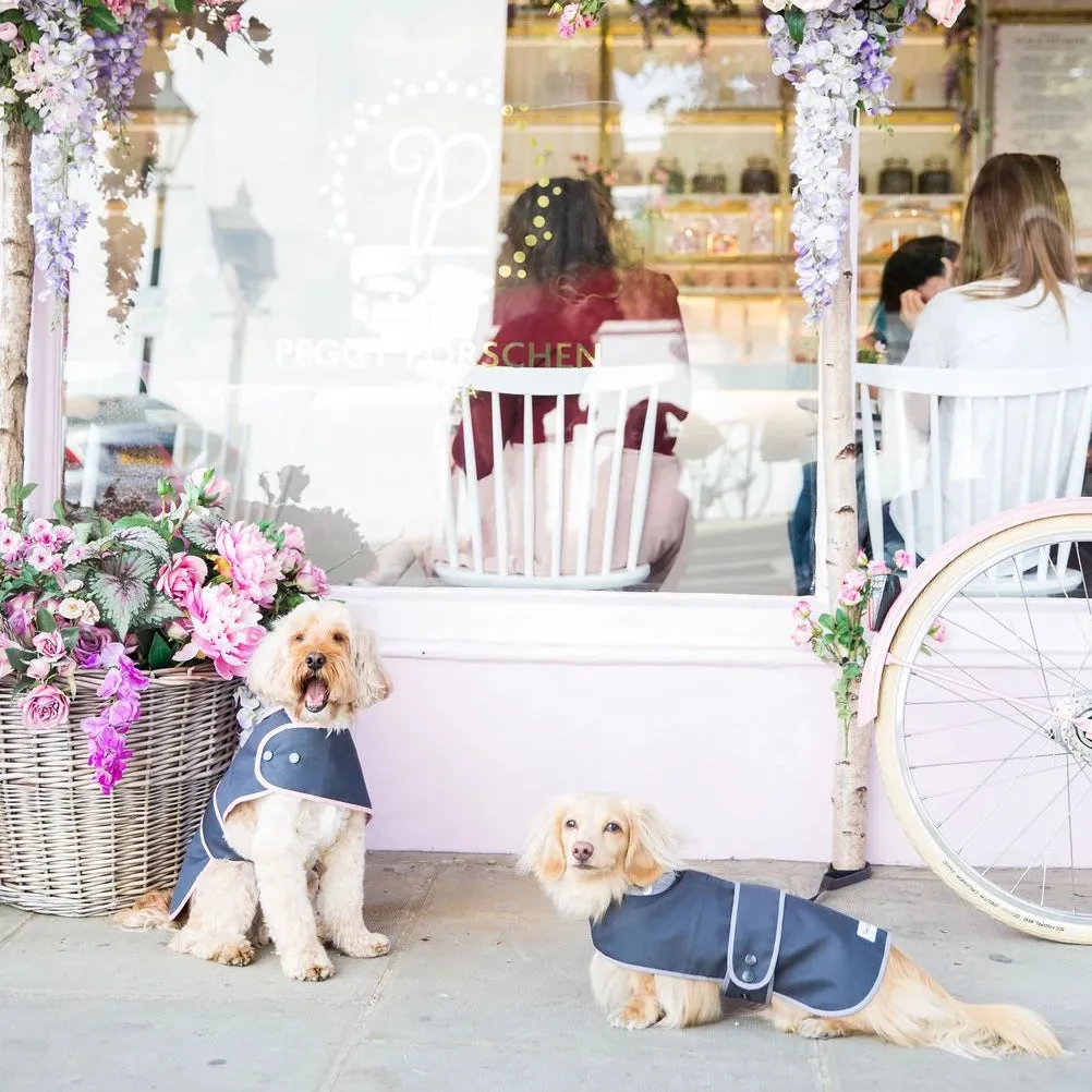 'The Melody' Grey & Pink Luxury Dog Coat