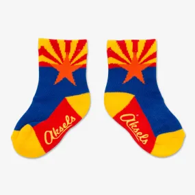 Toddler Arizona Flag Socks