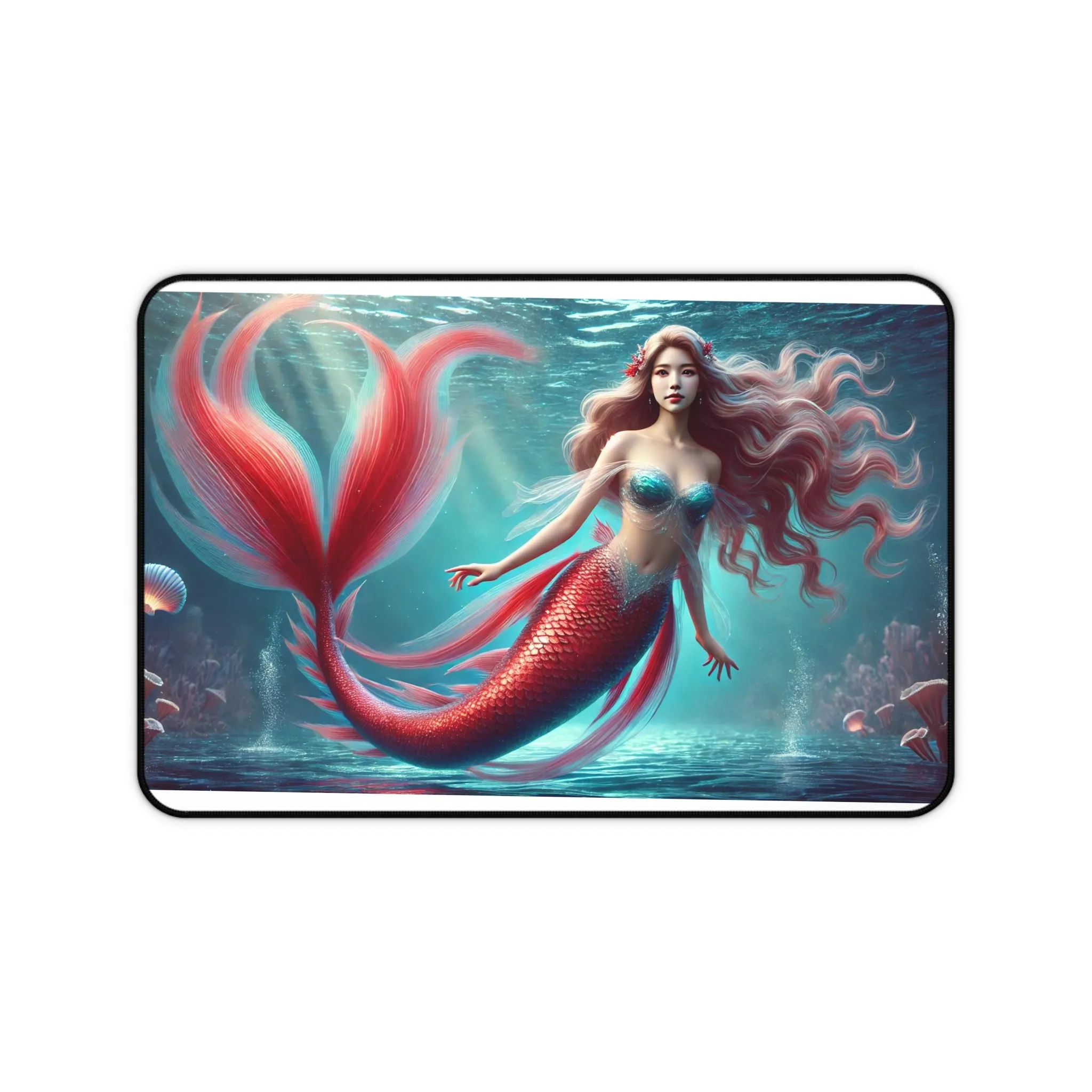 Tropical Goddess: Vibrant Mermaid Computer Pad