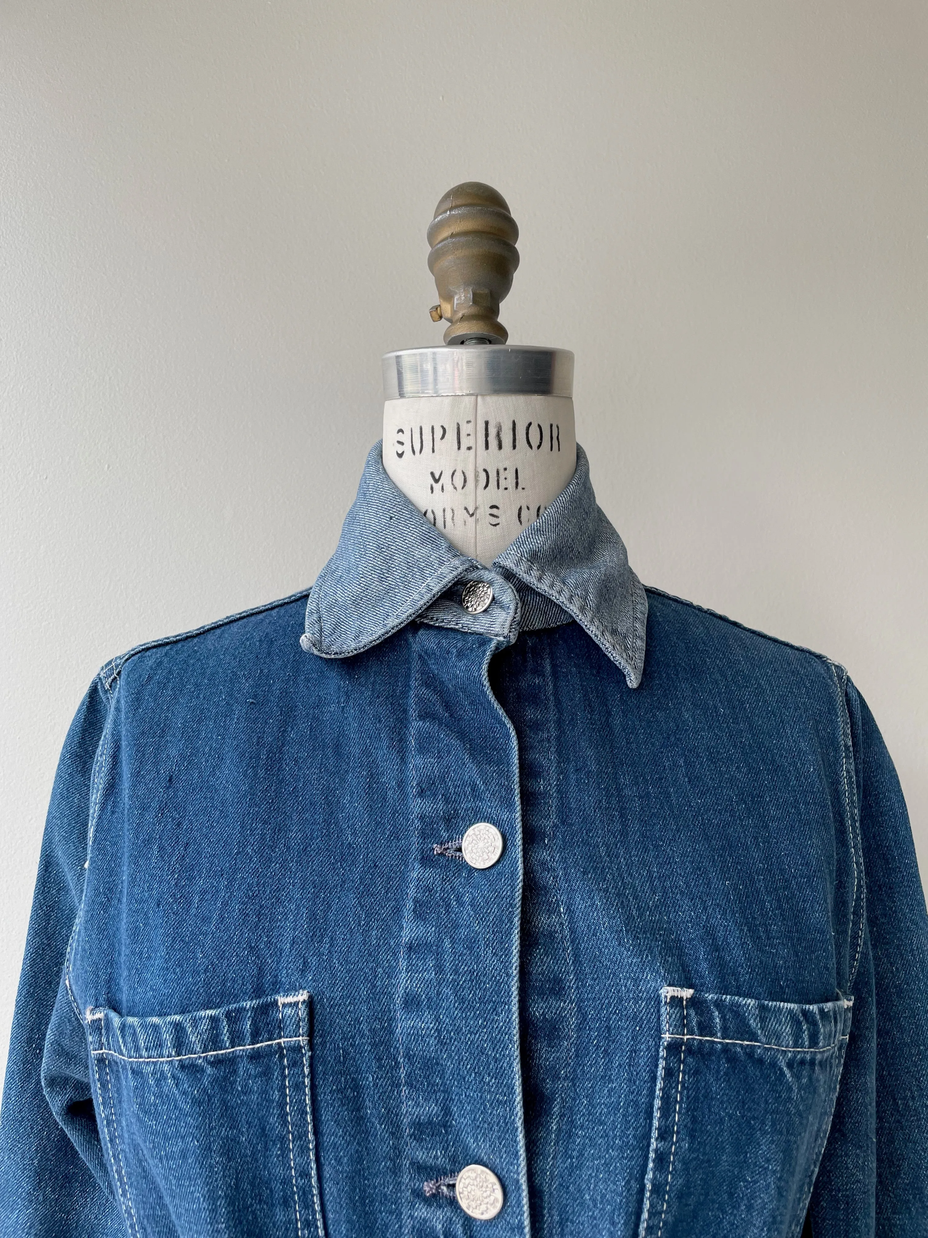 Two Tone 1970s Denim Jacket