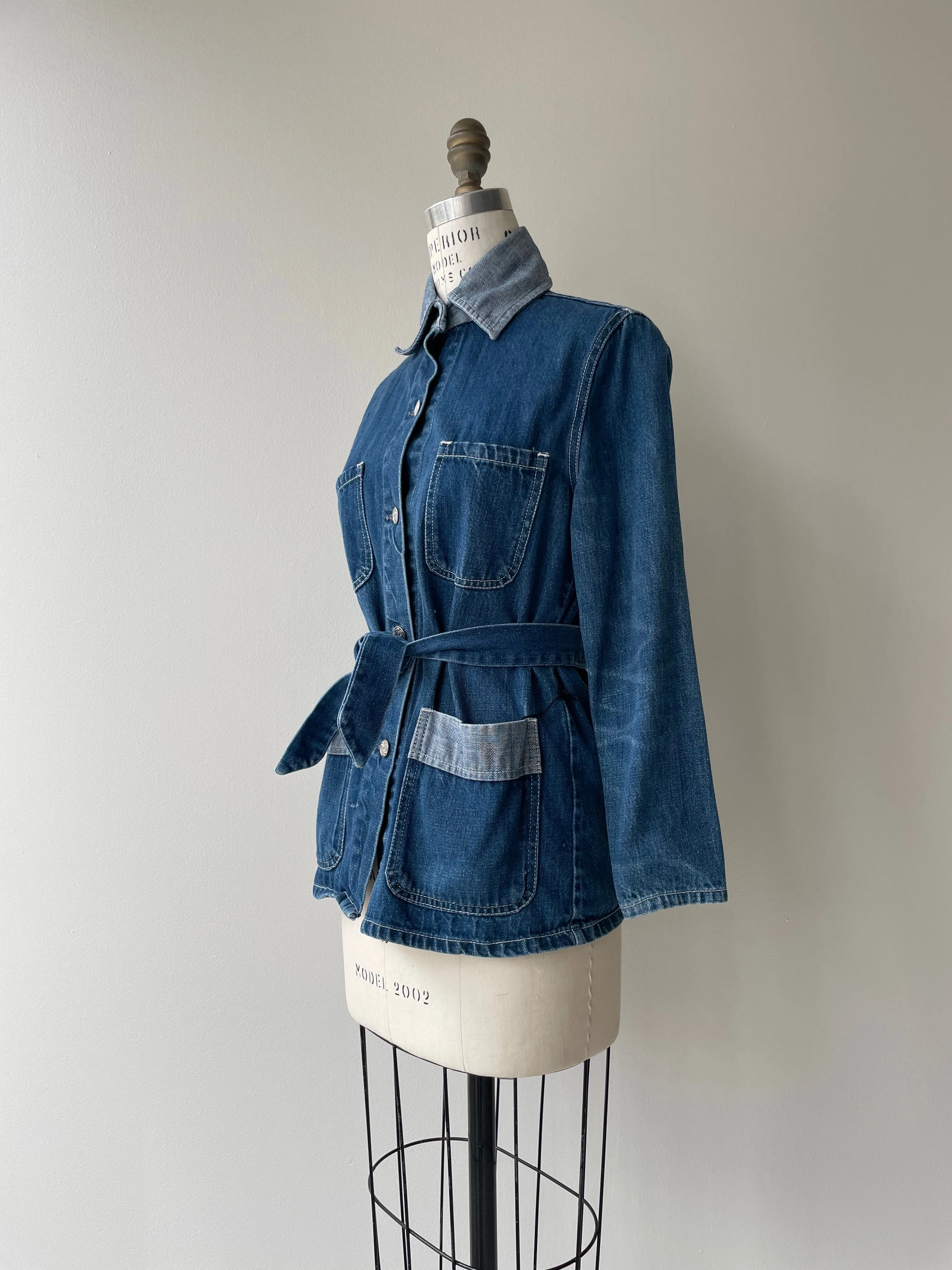 Two Tone 1970s Denim Jacket