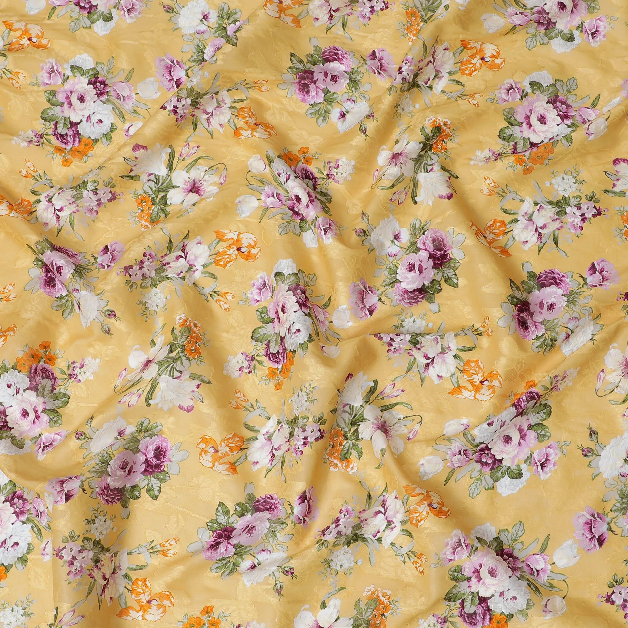 Uragiri Cotton Voile Fabric - Golden Hour Floral, 110cm Wide, Japanese Imported-D17723