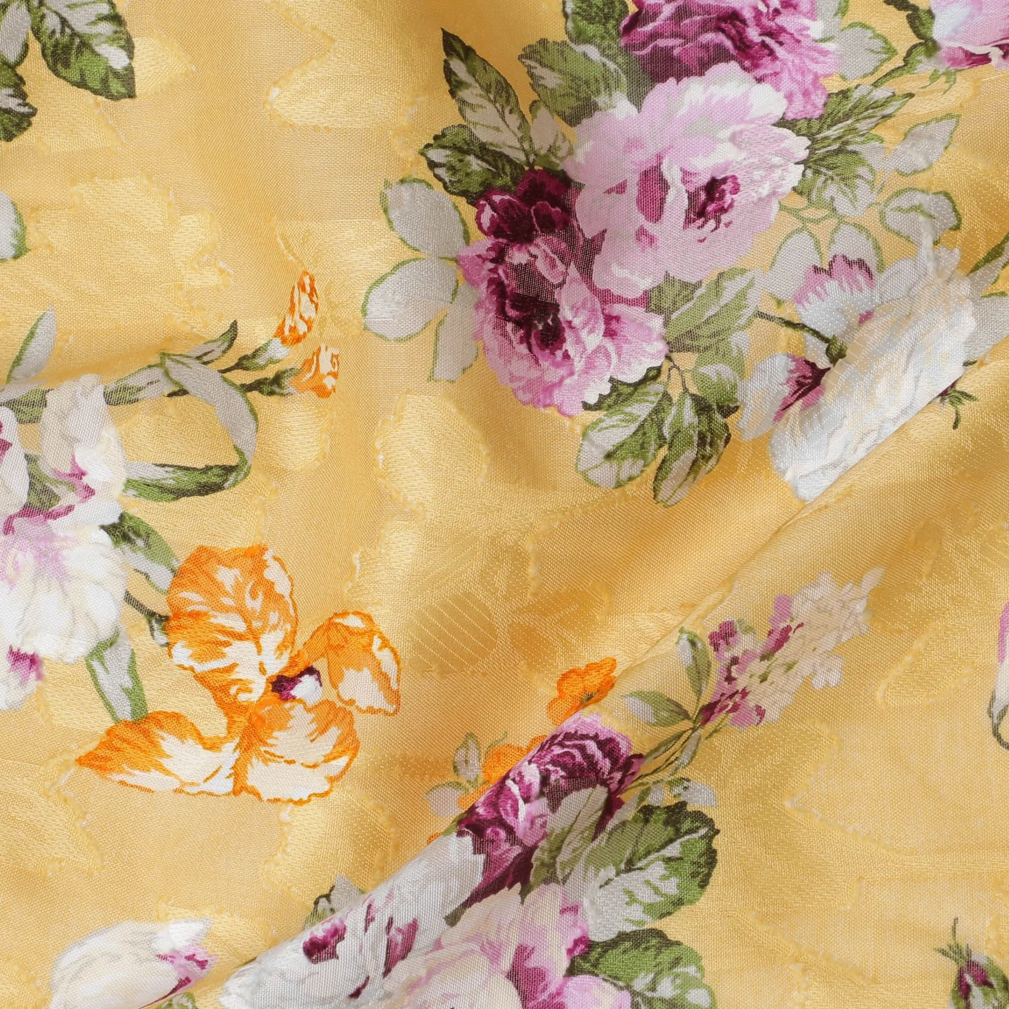 Uragiri Cotton Voile Fabric - Golden Hour Floral, 110cm Wide, Japanese Imported-D17723