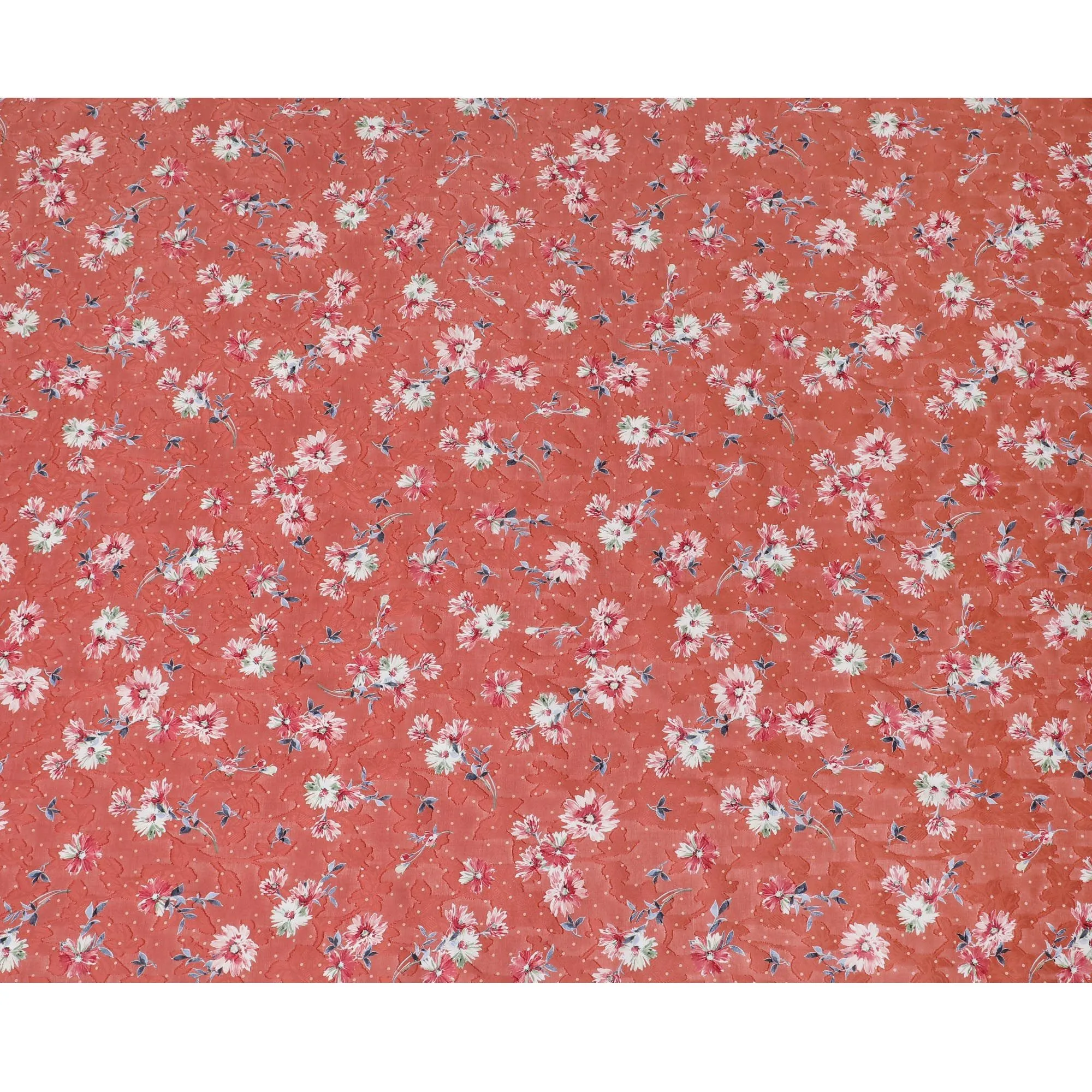 Uragiri Red Floral Cotton Voile Fabric, Lightweight - 110cm Width, Japanese Textile-D17734