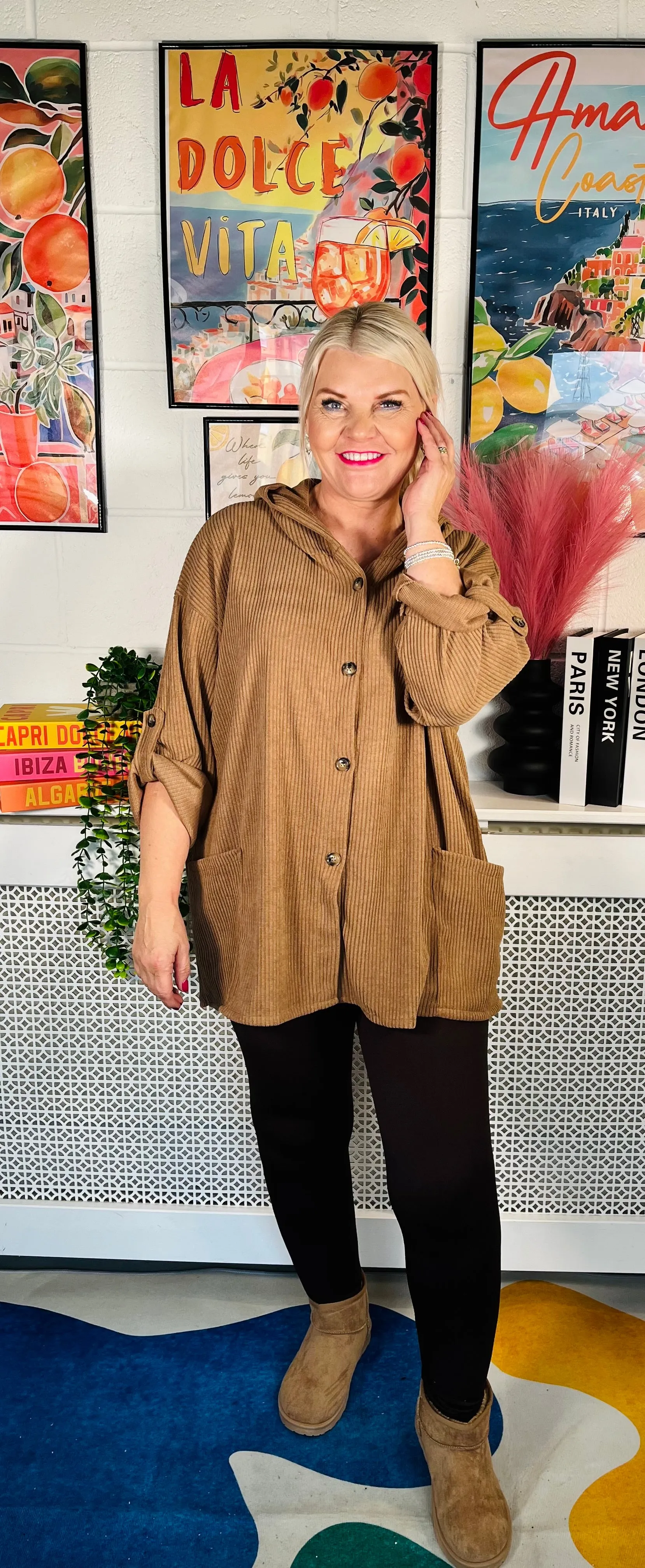 Vail Button Up Jacket - Tan