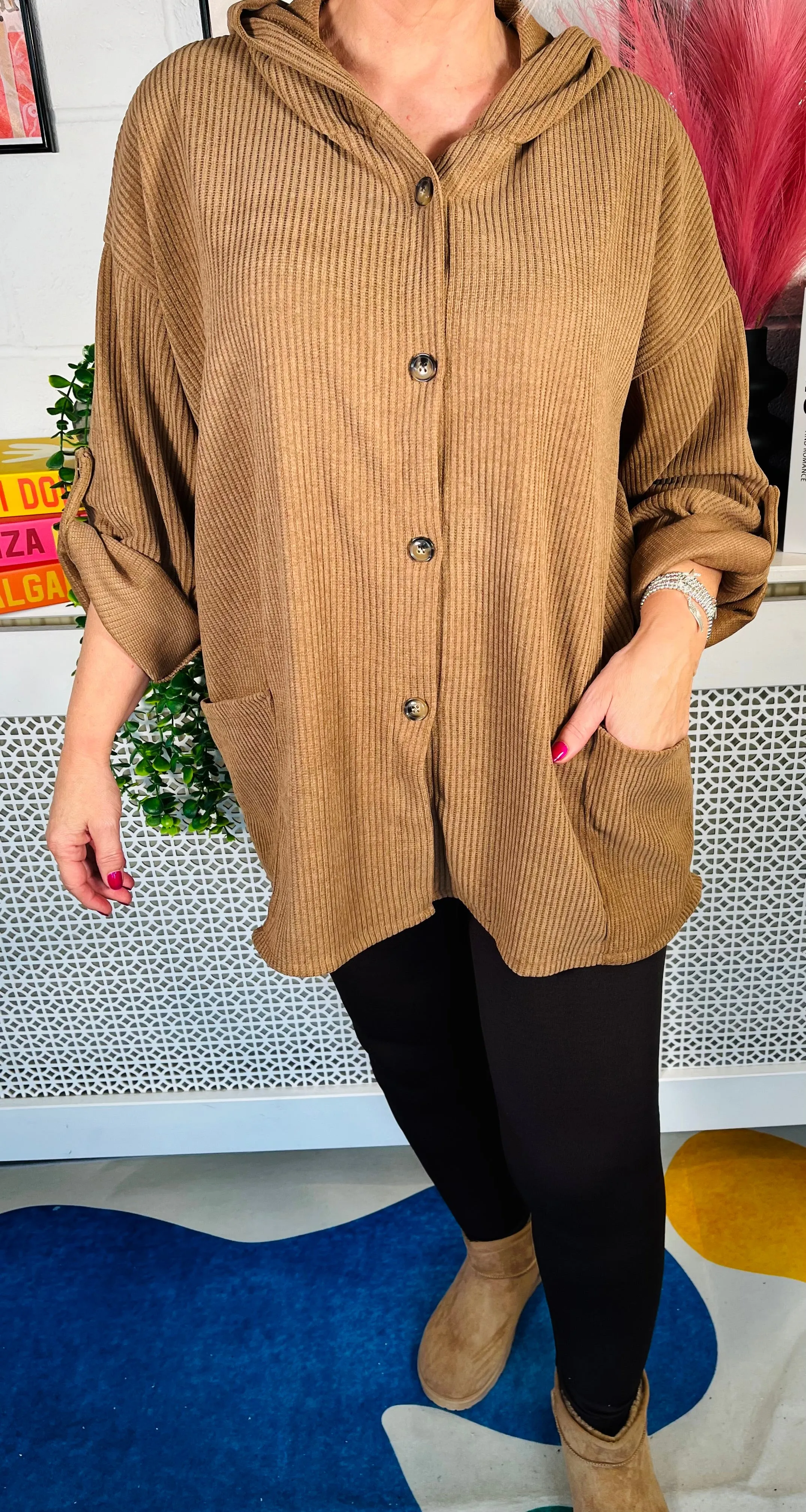 Vail Button Up Jacket - Tan