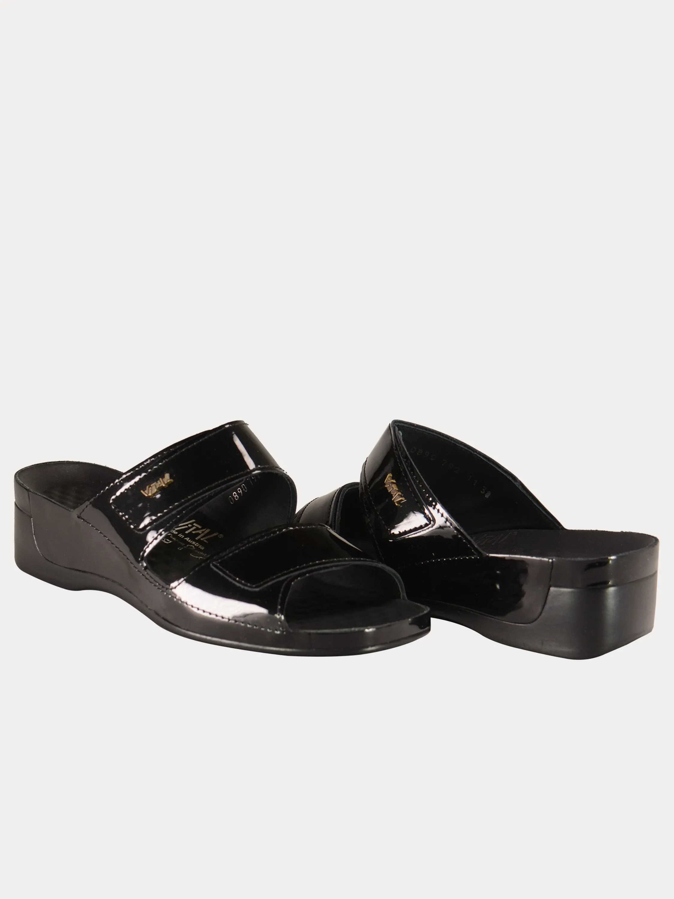 Vital Women's Slider Patent Leather Sandals