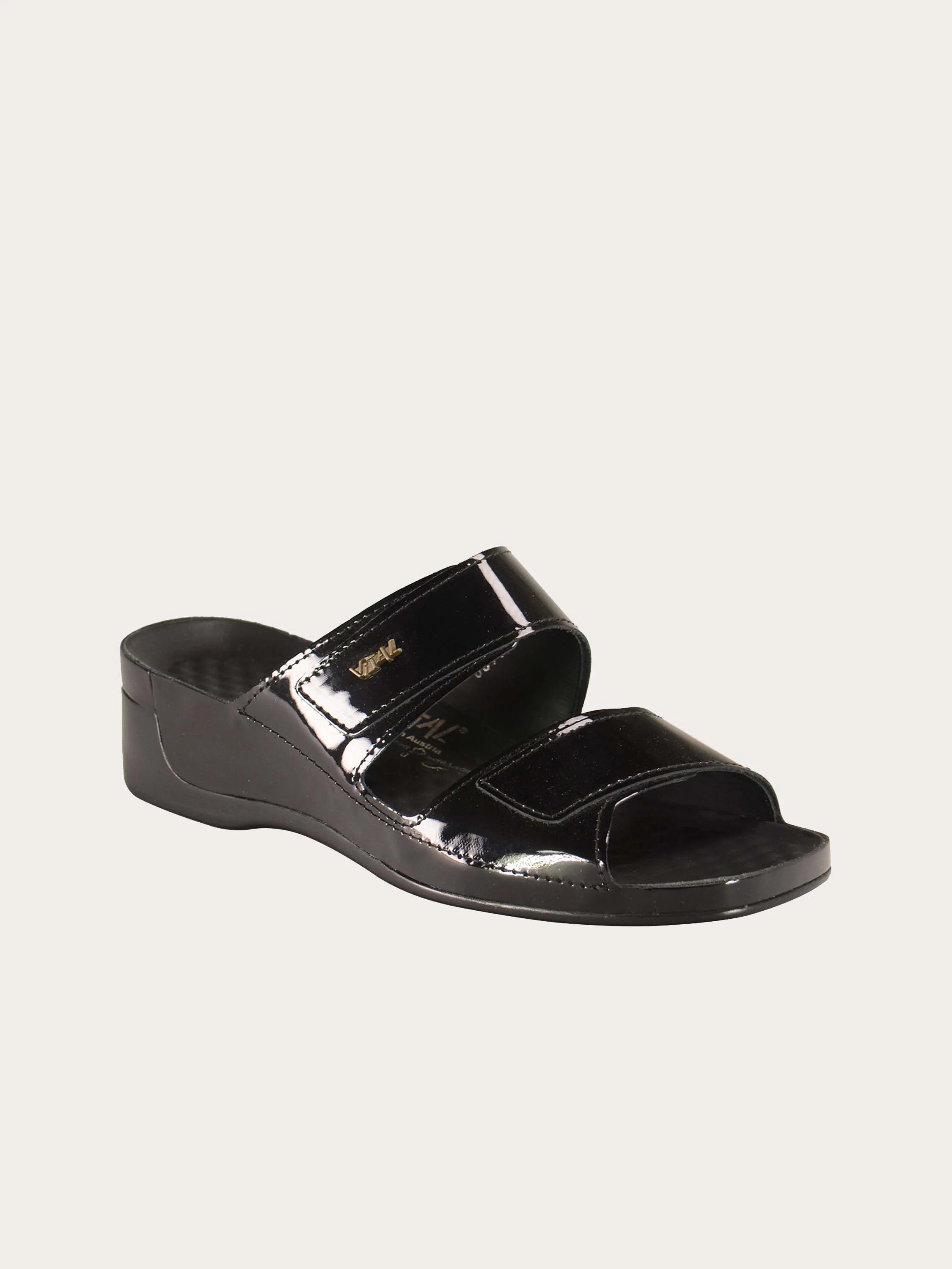 Vital Women's Slider Patent Leather Sandals