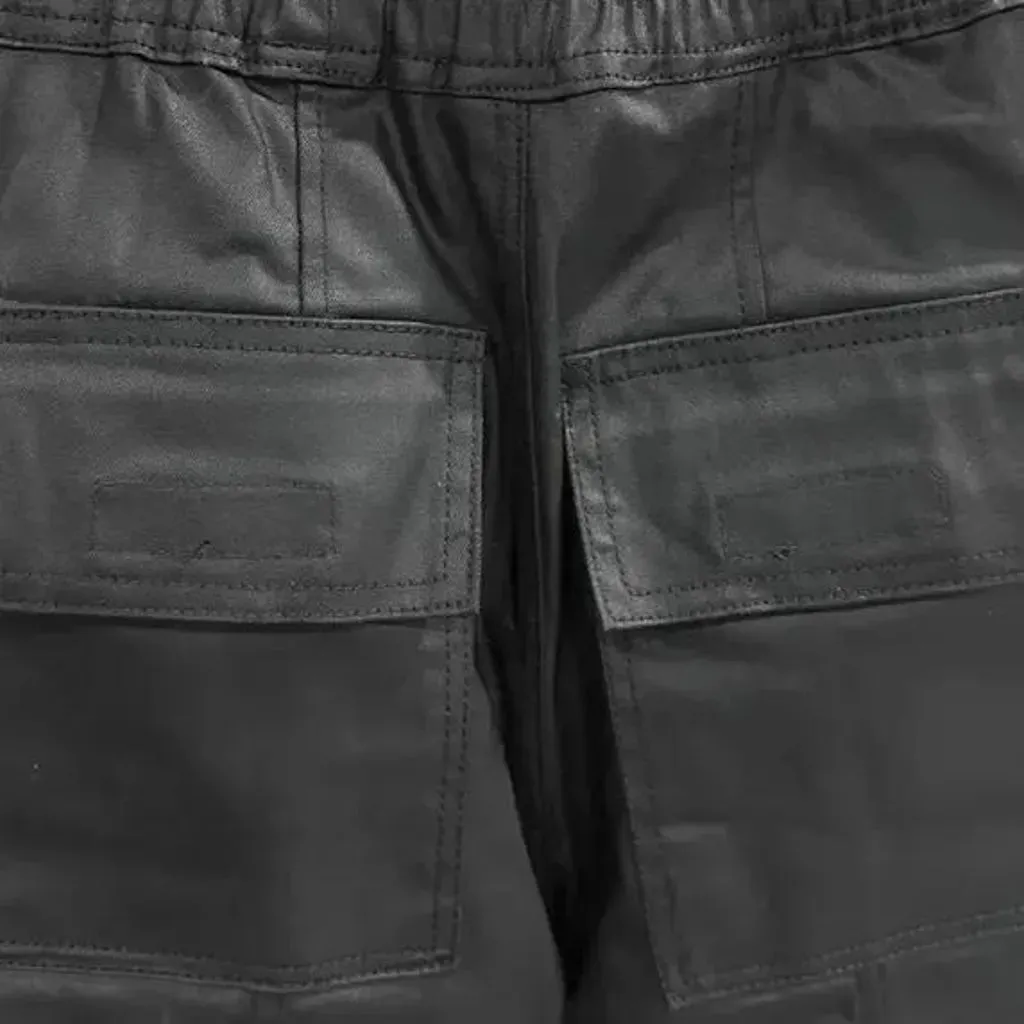 Water resistant denim joggers for men