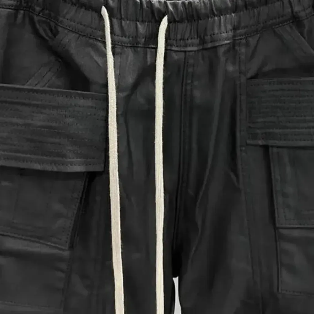 Water resistant denim joggers for men