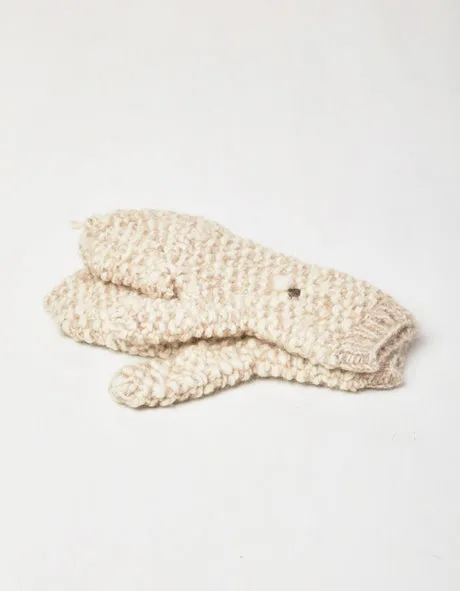 Winter White Flip Top Mittens