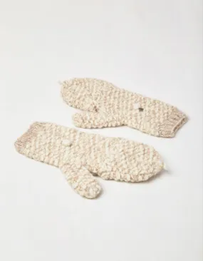 Winter White Flip Top Mittens