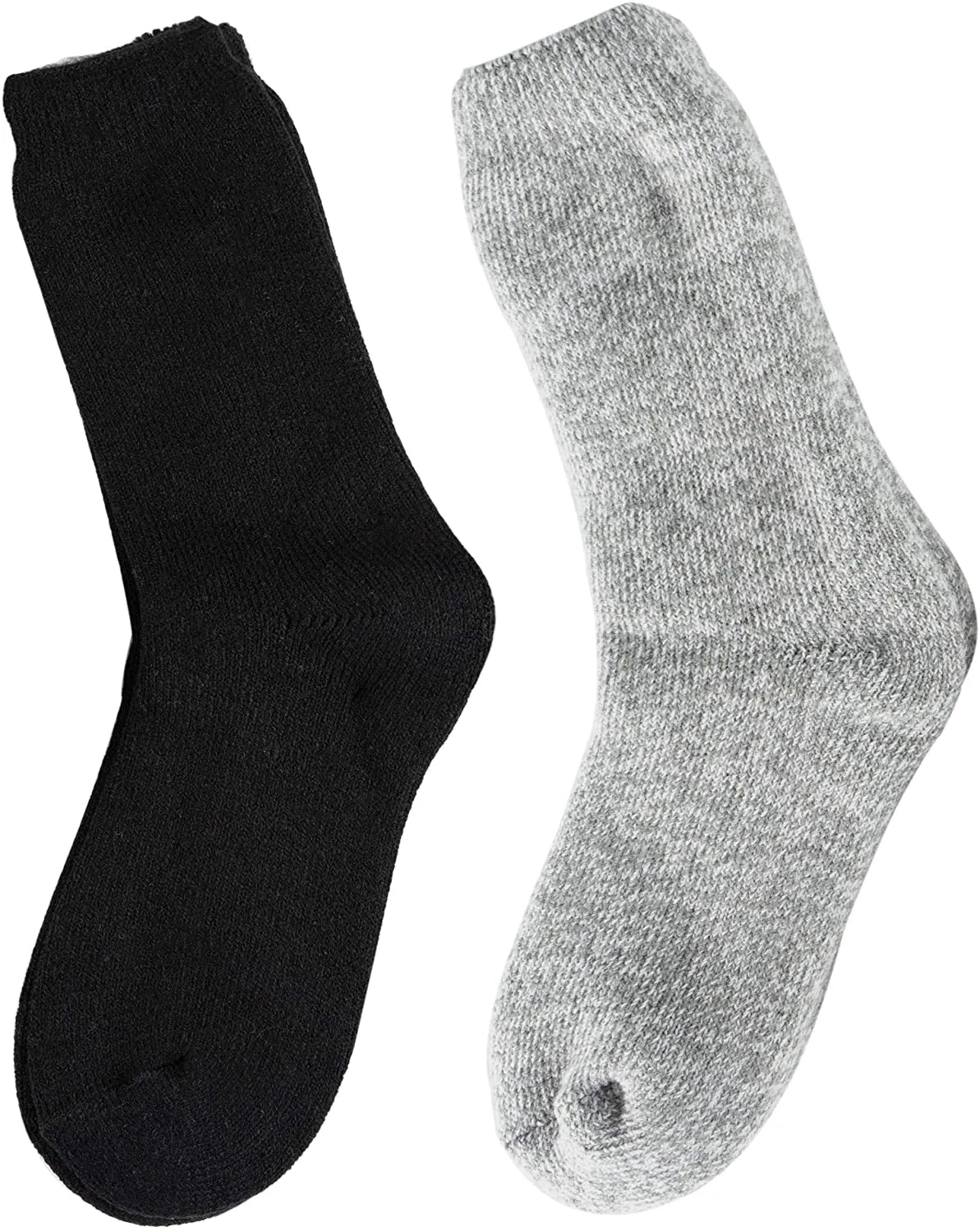 Women's 2 Pack Warm Cozy Thermal Socks - Thick Insulated Crew for Cold Winter Weather, Shoe Size 4-10