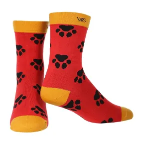 Women's Bamboo Paw Print Socks