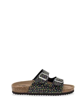 Women's Ditsy Sophie Slide Sandal - Black