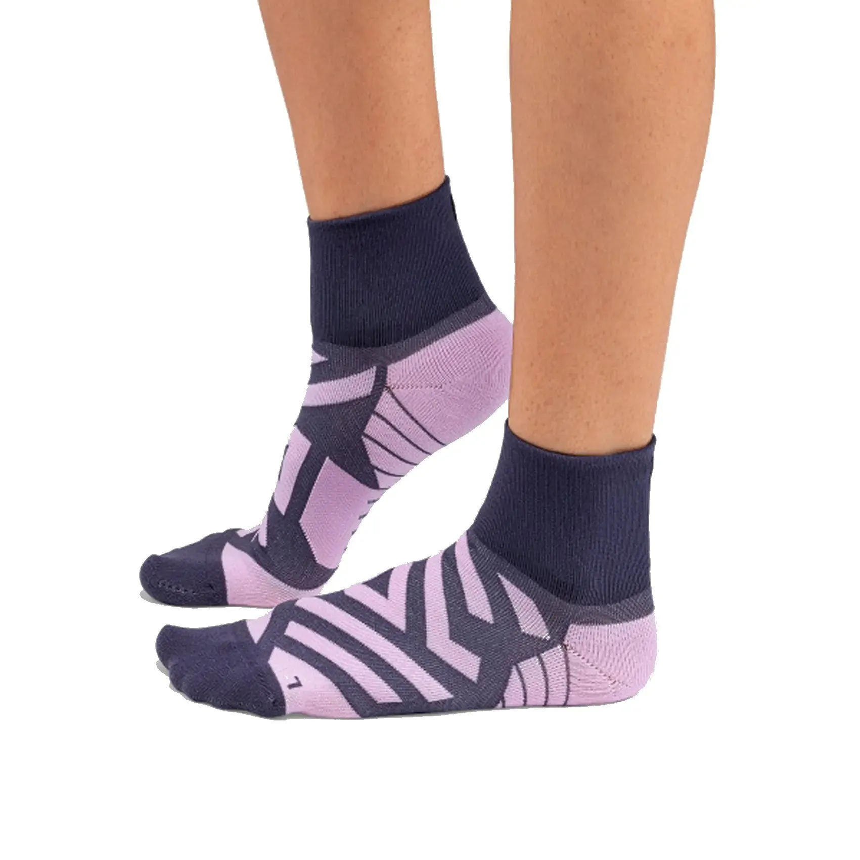 Womens On Running Performance Mid Sock  - Flint / Fiji