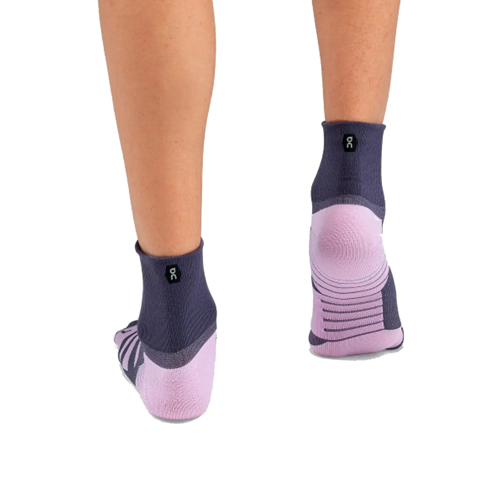 Womens On Running Performance Mid Sock  - Flint / Fiji