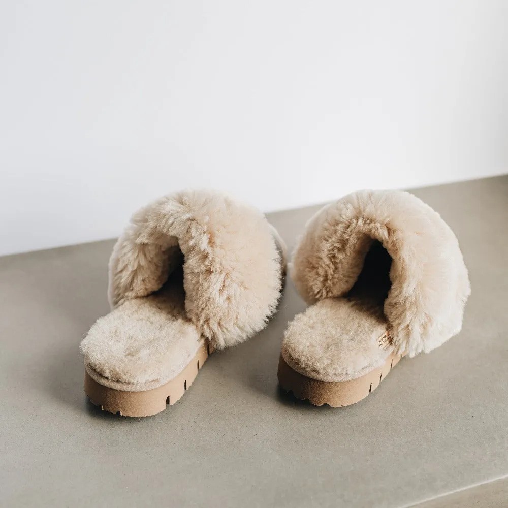 Women's Sheepskin Slip-on Slippers | VERONICA DELUXE (Last Chance)