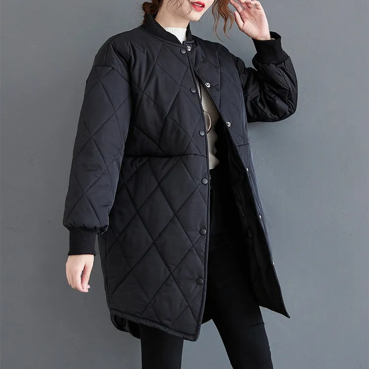 Women's Winter Coat, Long Coat for Women, Black Outwear Jacket