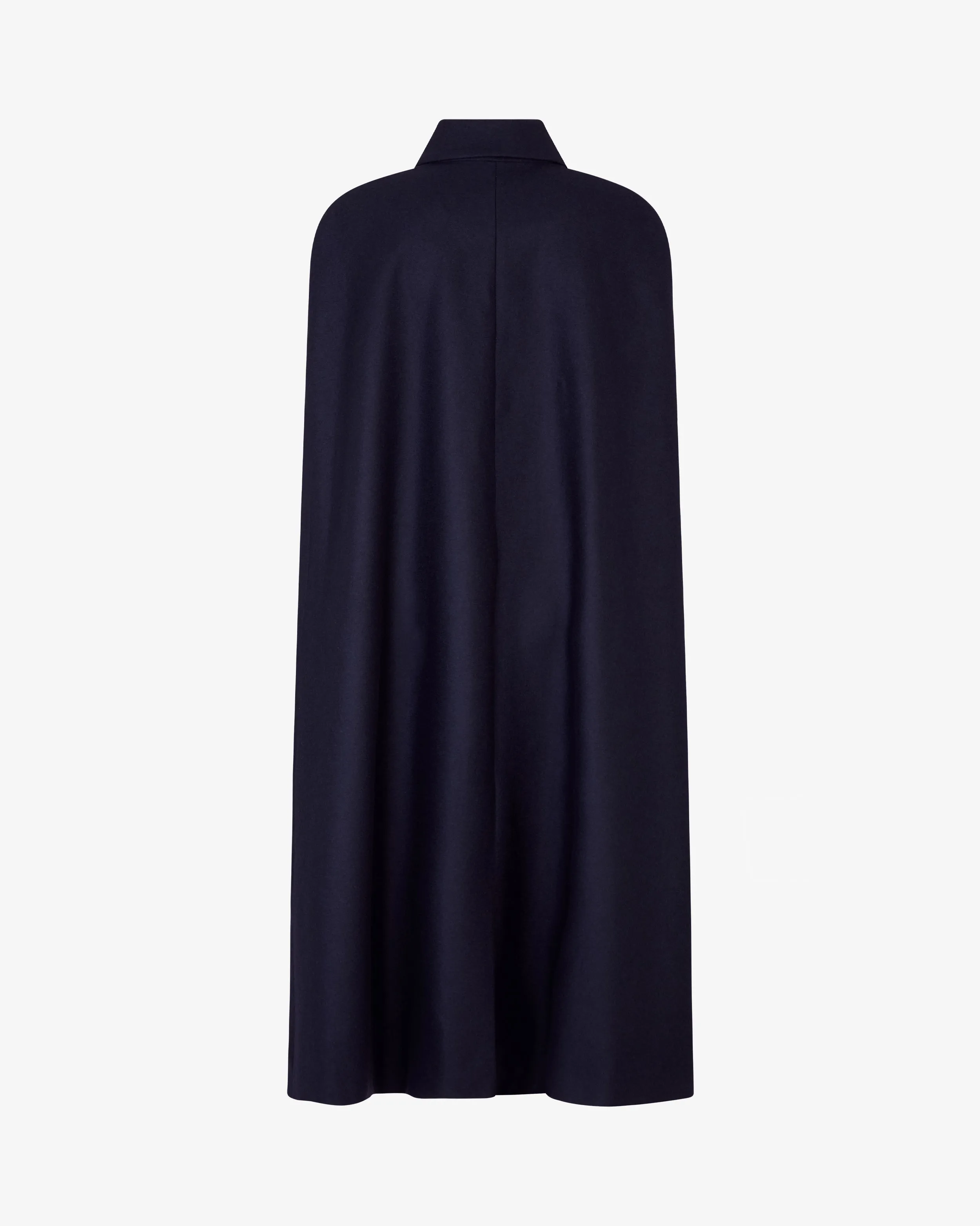 Wool Cape - Midnight Navy